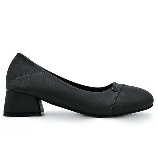 Round Toe Slip On Heels