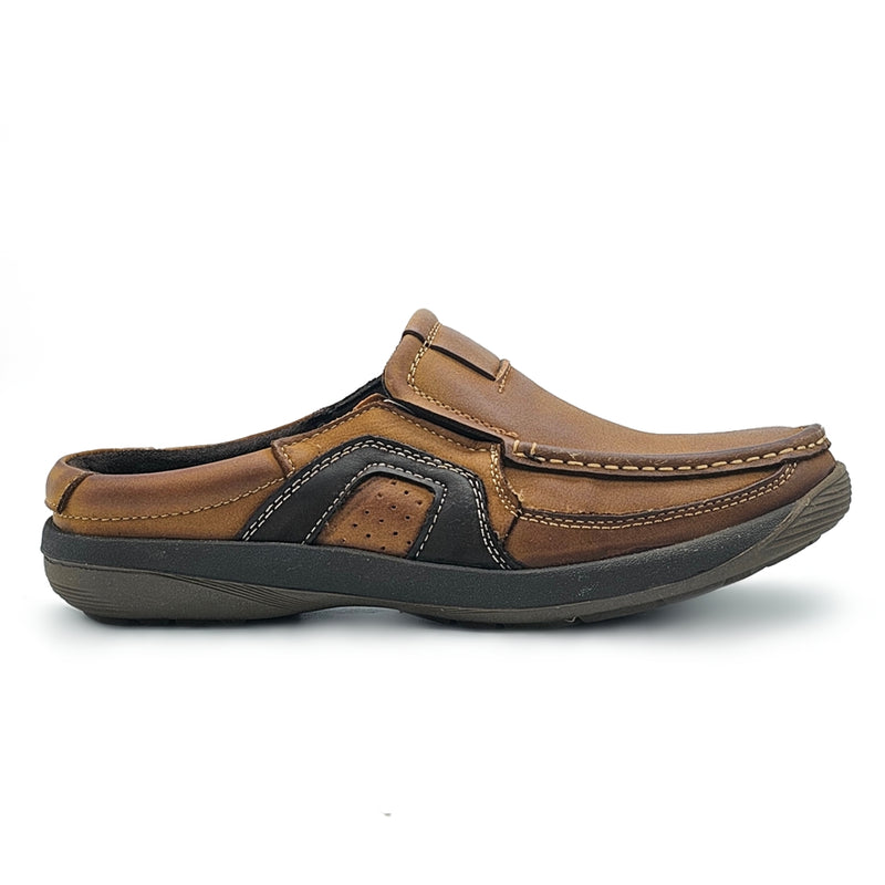 Load image into Gallery viewer, Genuine Leather Slip On Half Shoes
