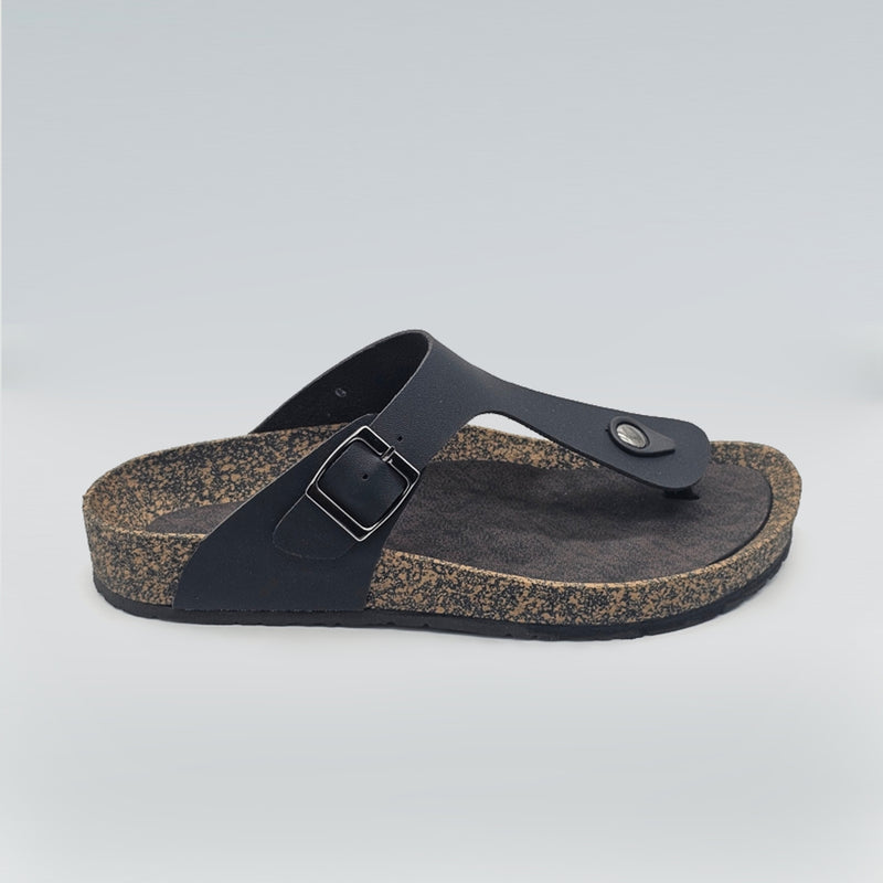 Load image into Gallery viewer, Ladies Toe-Post Cork Sole Sandals
