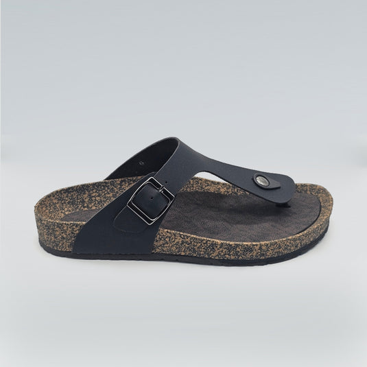 Ladies Toe-Post Cork Sole Sandals