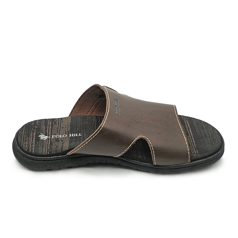 Load image into Gallery viewer, Contrasted Band Slide Sandals
