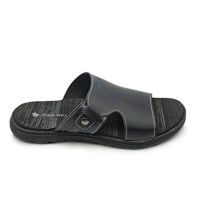 Load image into Gallery viewer, Contrasted Band Slide Sandals
