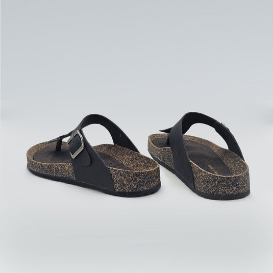 Ladies Toe-Post Cork Sole Sandals