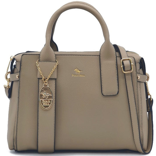 Lopsided Tab Briefcase-Shaped Business Handbag