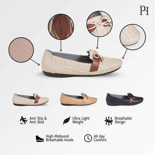 POLO HILL Ladies Casual Slip On Loafers PLSL-LS5510
