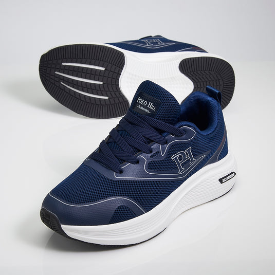 POLO HILL Men Lace Up Athleisure Knit Sneakers PMSA-MS4257