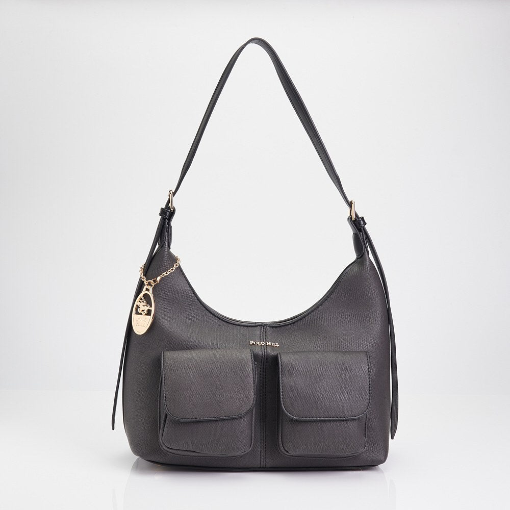 POLO HILL Ladies Front Pocket Casual Shoulder Bag PHS-HB2286