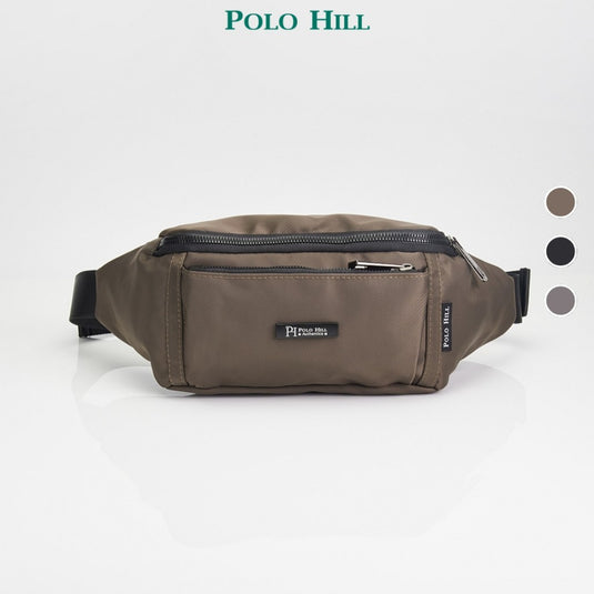 POLO HILL Mens Water Resistant Nylon Sling Bag C-PHSB-1756