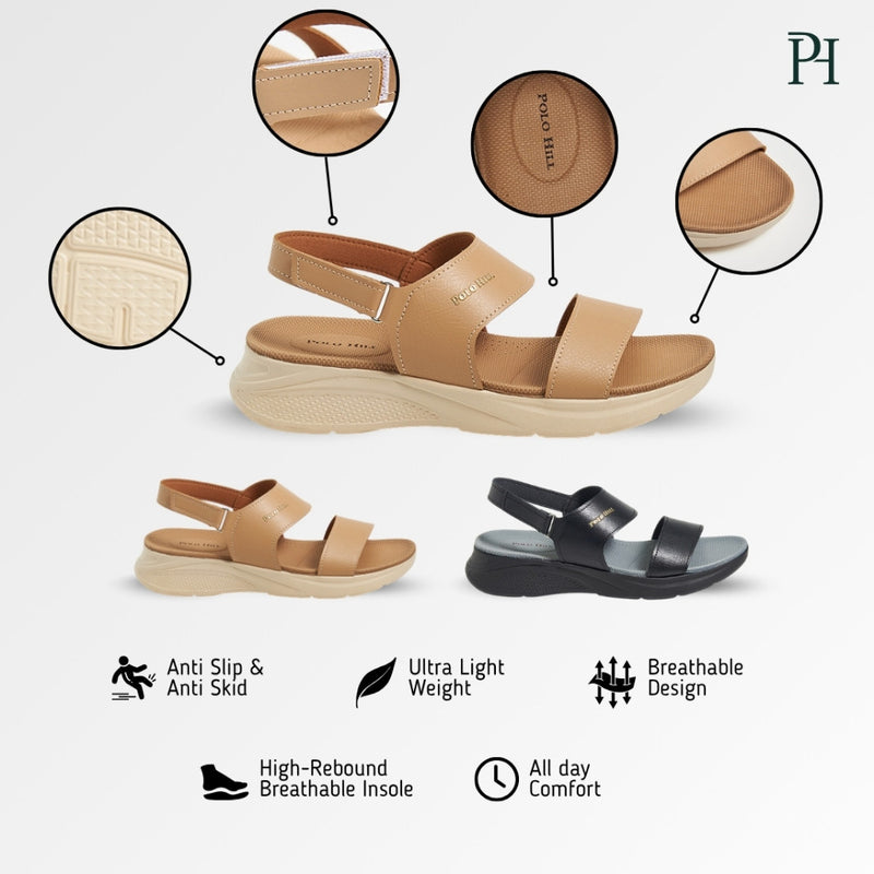 Load image into Gallery viewer, POLO HILL Ladies Ankle Strap Wedges PLSS-LS5486
