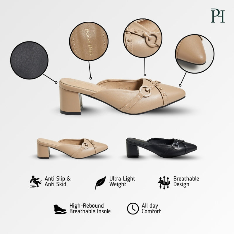 Load image into Gallery viewer, POLO HILL Ladis Casual Slide On Heels PLSH-LS5467
