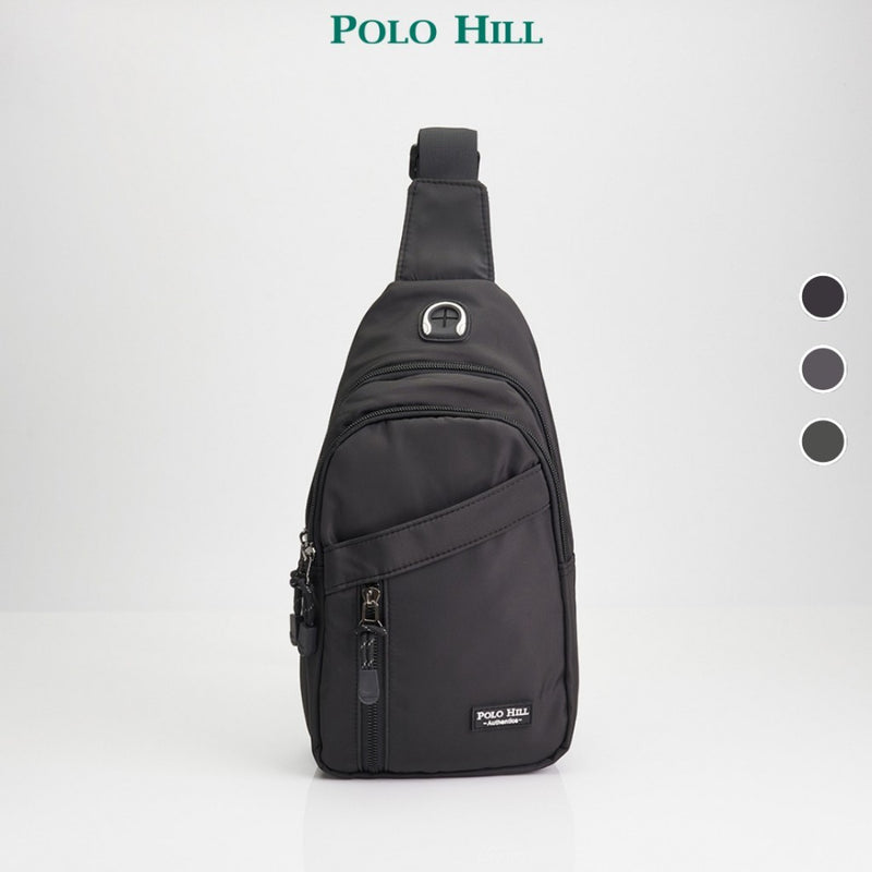 Load image into Gallery viewer, POLO HILL Mens Water Resistant Nylon Crossbody Chest Bag C-PHSB-1750
