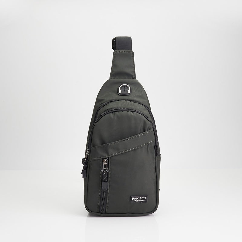 Load image into Gallery viewer, POLO HILL Mens Water Resistant Nylon Crossbody Chest Bag C-PHSB-1750
