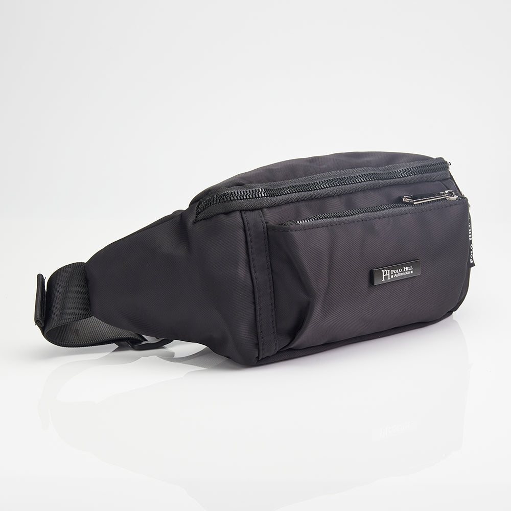 POLO HILL Mens Water Resistant Nylon Sling Bag C-PHSB-1756