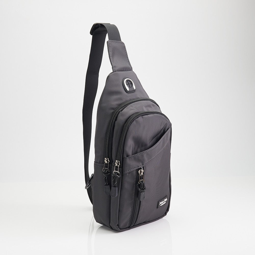 POLO HILL Mens Water Resistant Nylon Crossbody Chest Bag C-PHSB-1750