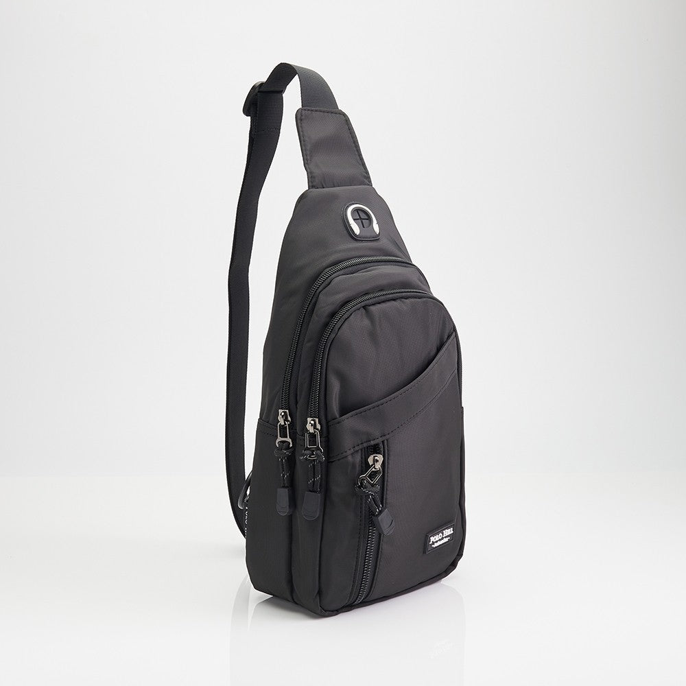 POLO HILL Mens Water Resistant Nylon Crossbody Chest Bag C-PHSB-1750