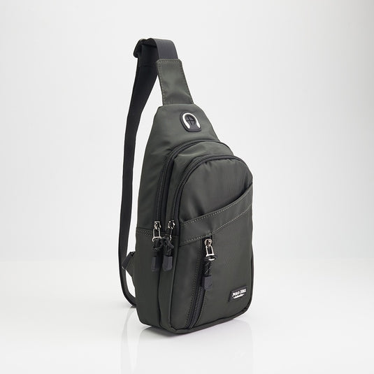 POLO HILL Mens Water Resistant Nylon Crossbody Chest Bag C-PHSB-1750