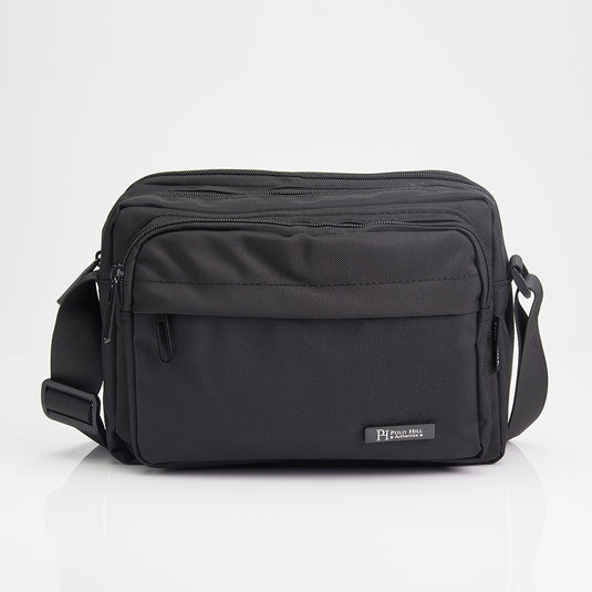 POLO HILL Mens Water Resistant Nylon Sling Bag C-PHSB-1755