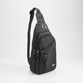POLO HILL Mens Water Resistant Nylon Crossbody Chest Bag C-PHSB-1750