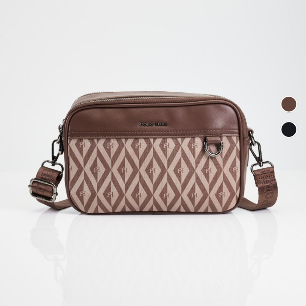 POLO HILL Ladies Phimond Monogram Crossbody Sling Bag PHC-HB2363