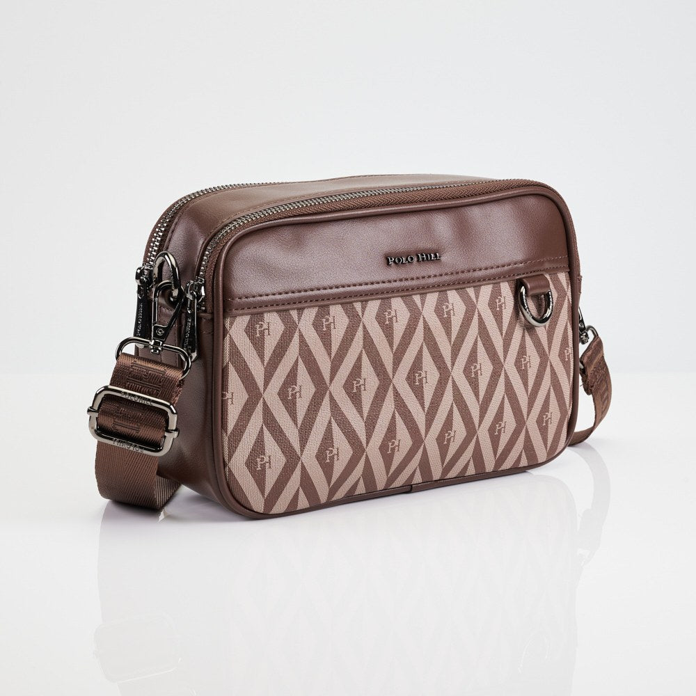 POLO HILL Ladies Phimond Monogram Crossbody Sling Bag PHC-HB2363