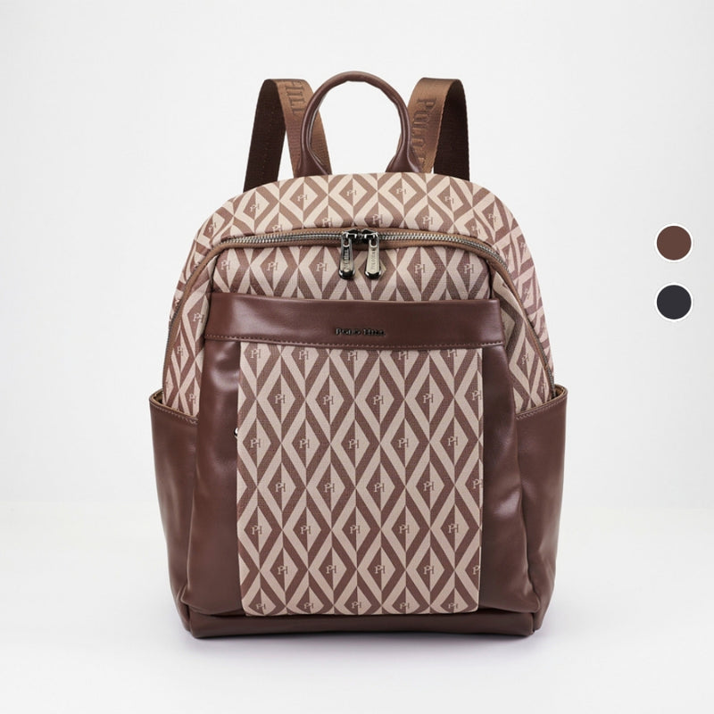 Load image into Gallery viewer, POLO HILL Ladies PHimond Monogram Backpack PHB-HB2362
