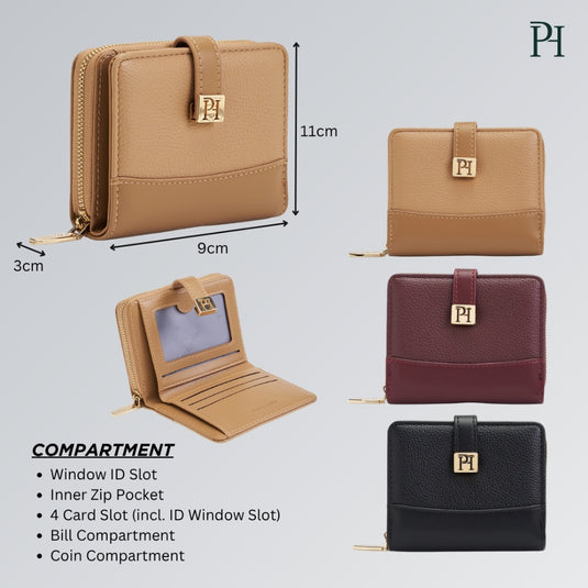 POLO HILL Ladies Bi-Fold Short Wallet PLWS-LW215