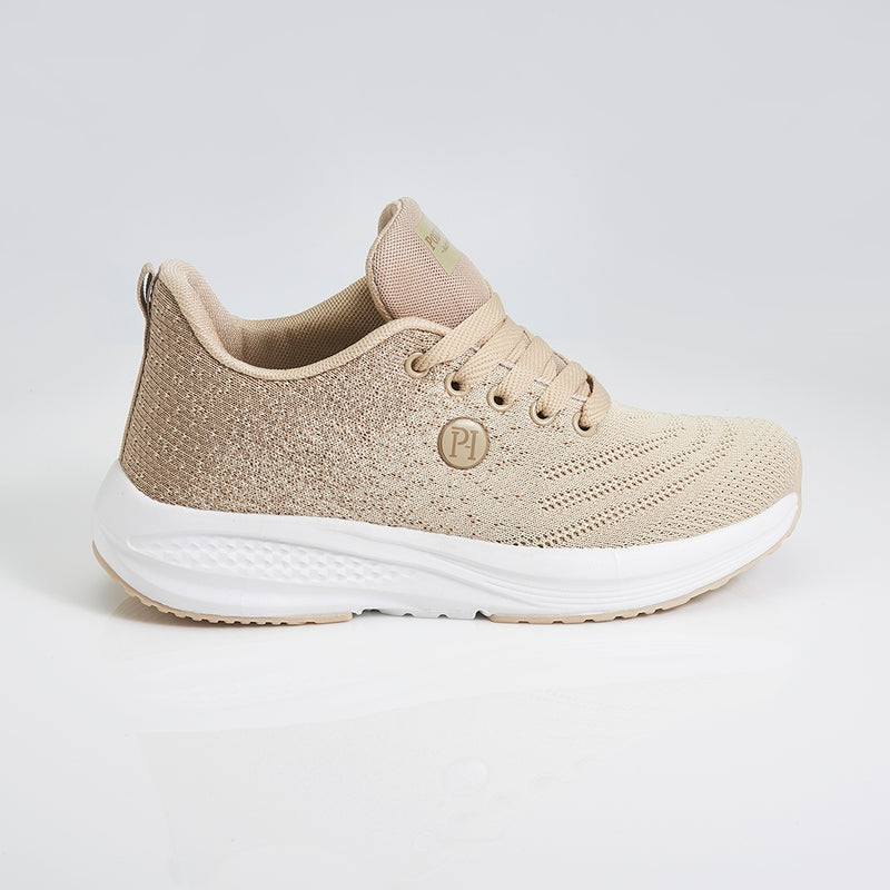 Load image into Gallery viewer, POLO HILL Ladies Lace Up Athleisure Knit Sneakers PLSA-LS5516
