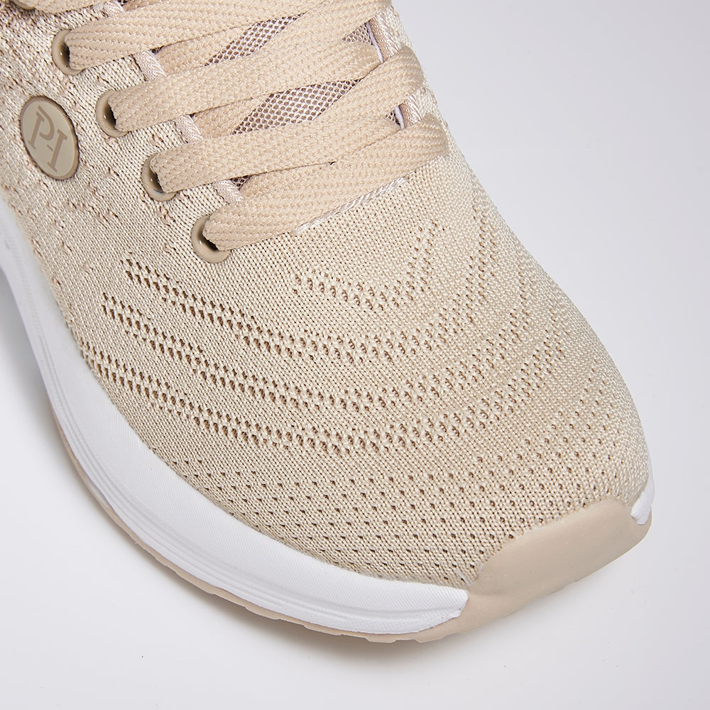 POLO HILL Ladies Lace Up Athleisure Knit Sneakers PLSA-LS5516