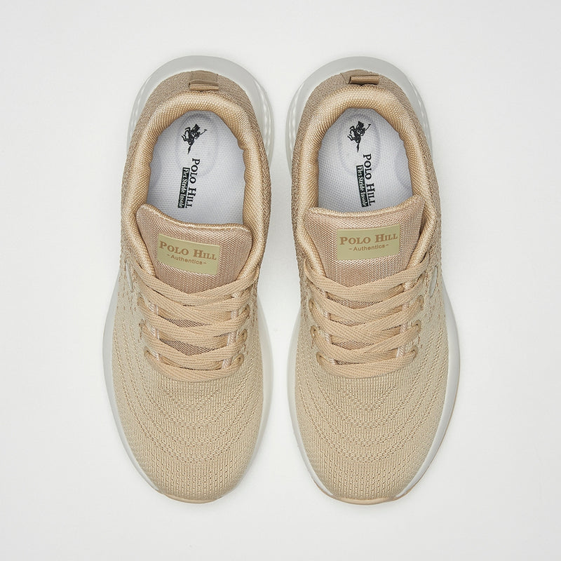 Load image into Gallery viewer, POLO HILL Ladies Lace Up Athleisure Knit Sneakers PLSA-LS5516
