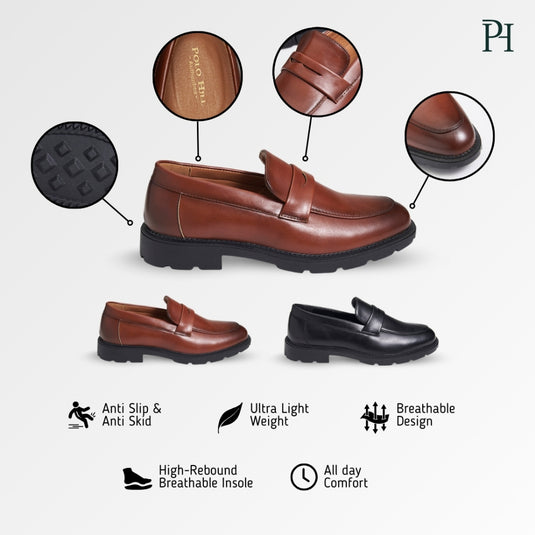 POLO HILL Men Formal Slip On Loafers PMSL-MS4265