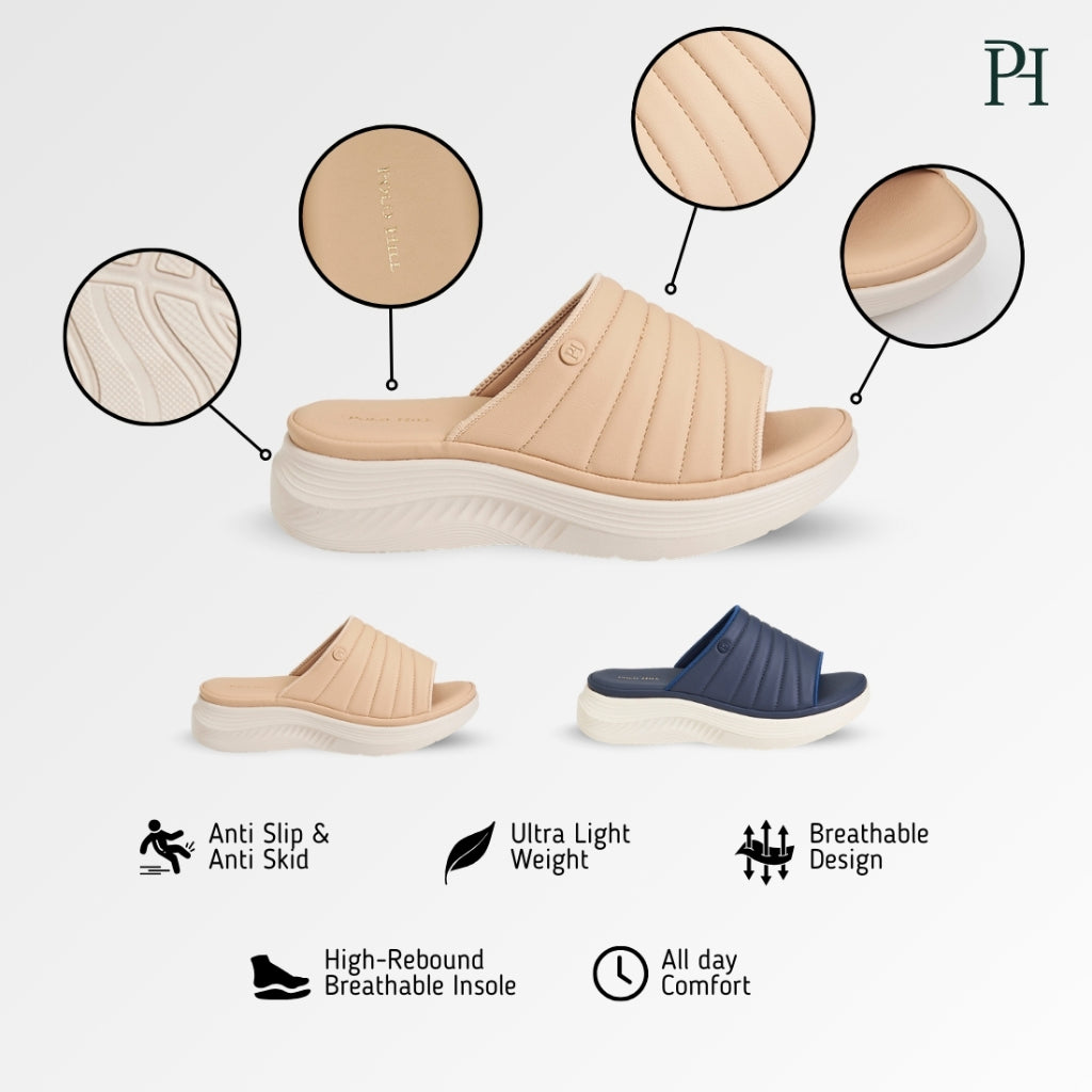POLO HILL Ladies Casual Slide On Sandals PLSW-LS5496