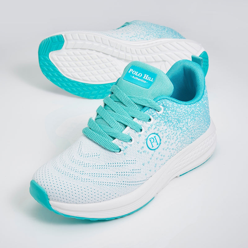 Load image into Gallery viewer, POLO HILL Ladies Lace Up Athleisure Knit Sneakers PLSA-LS5516
