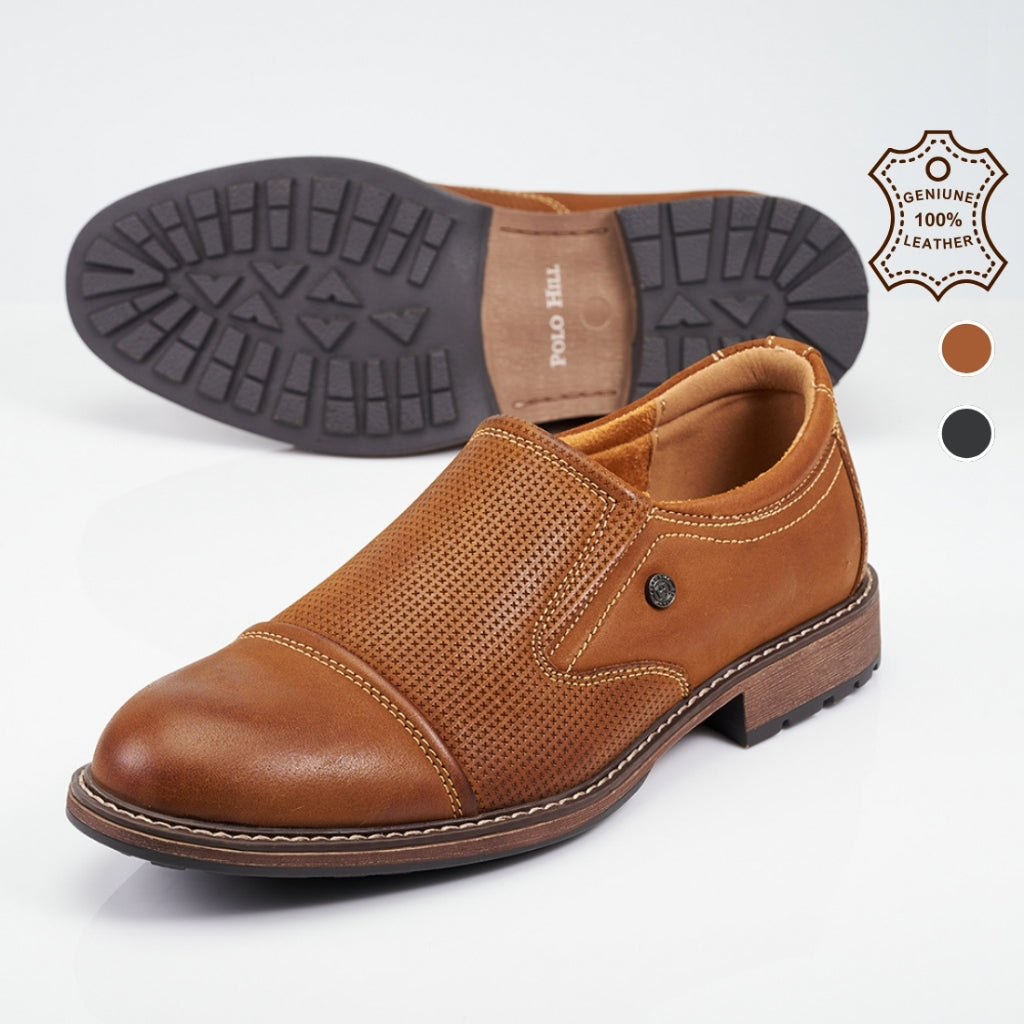 PERENNIAL HERITAGE Men Genuine Leather Slip On Comfort Shoes PMSL-MGS4267