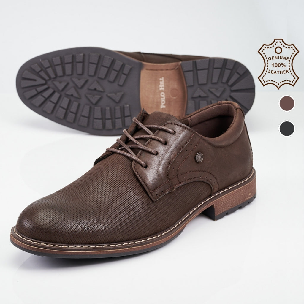 PERENNIAL HERITAGE Men Genuine Leather Lace Up Comfort Shoes PMSL-MGS4268