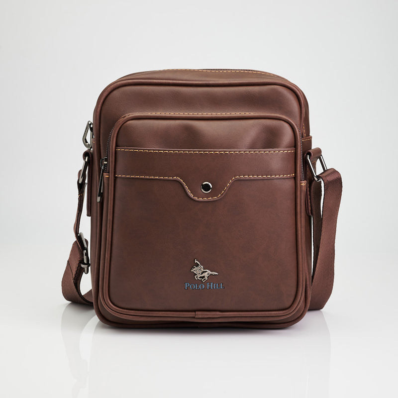 Load image into Gallery viewer, Faux Leather Crossbody Messenger Bag
