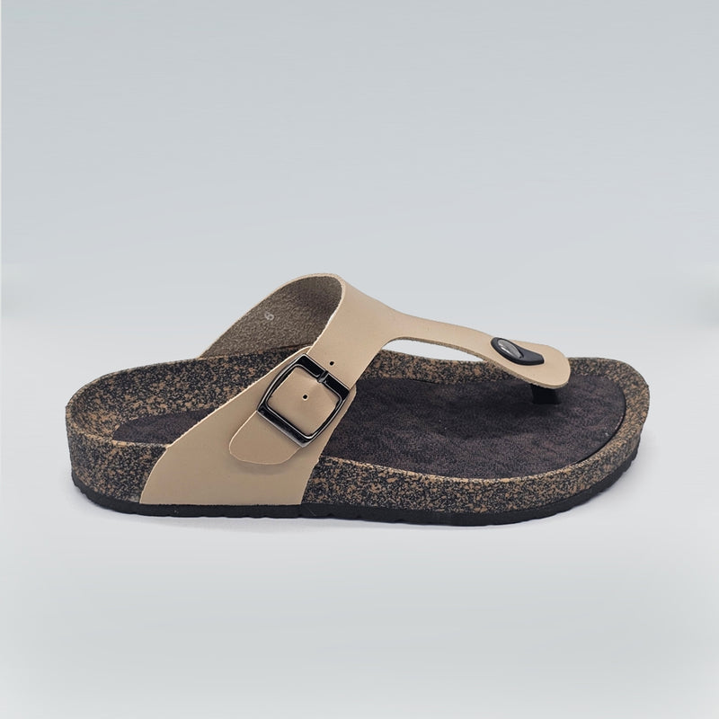 Load image into Gallery viewer, Ladies Toe-Post Cork Sole Sandals
