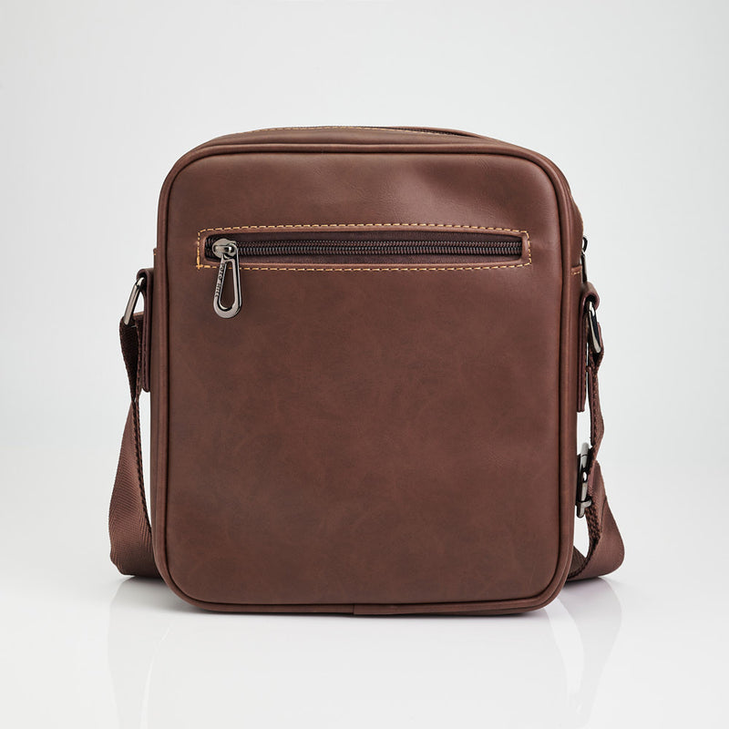 Load image into Gallery viewer, Faux Leather Crossbody Messenger Bag
