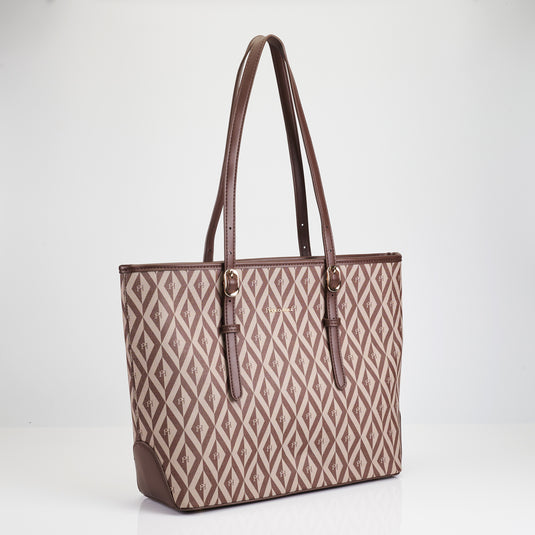 Ladies PHimond Monogram Shoulder Tote Bag