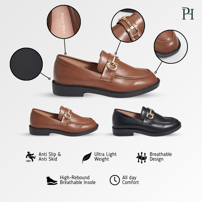 Load image into Gallery viewer, Ladies Low Heel Slip On Loafers
