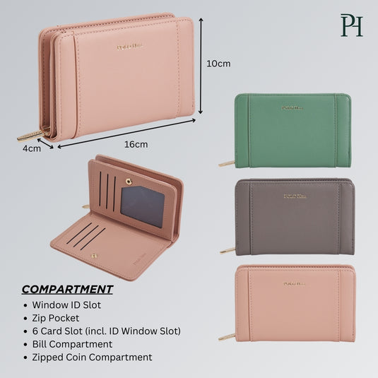 Ladies Bi-Fold Short Purse