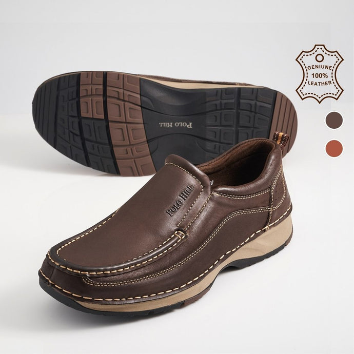 Genuine Leather Slip On Comfort Shoes