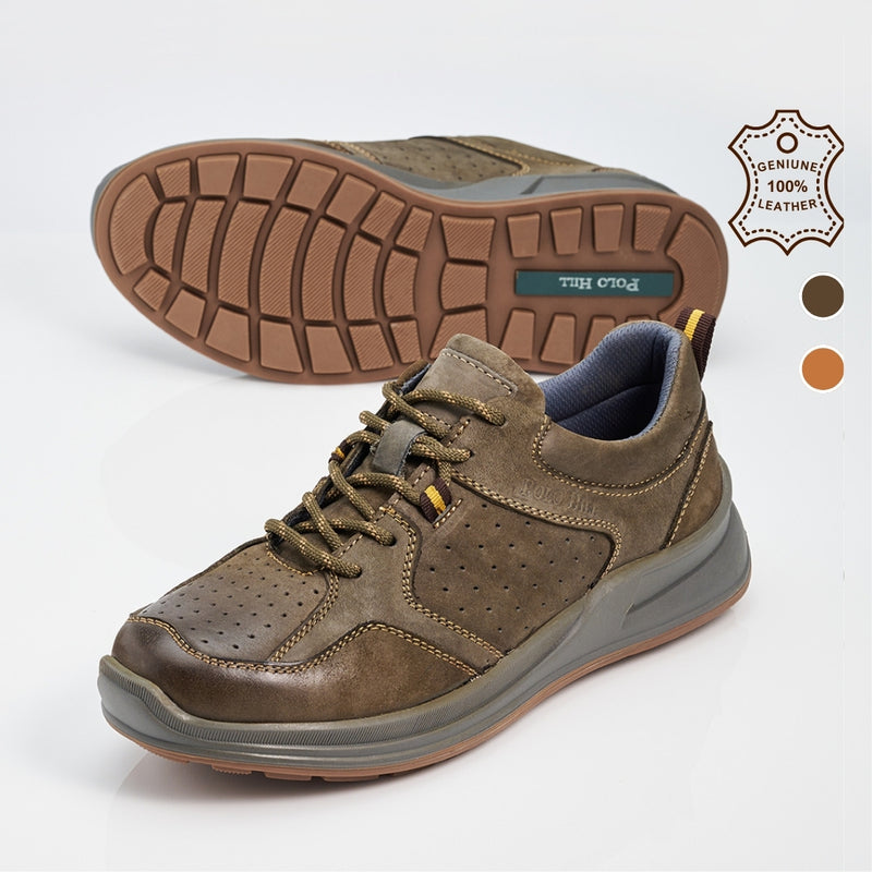 Load image into Gallery viewer, Men Genuine Leather Lace-Ups Shoes
