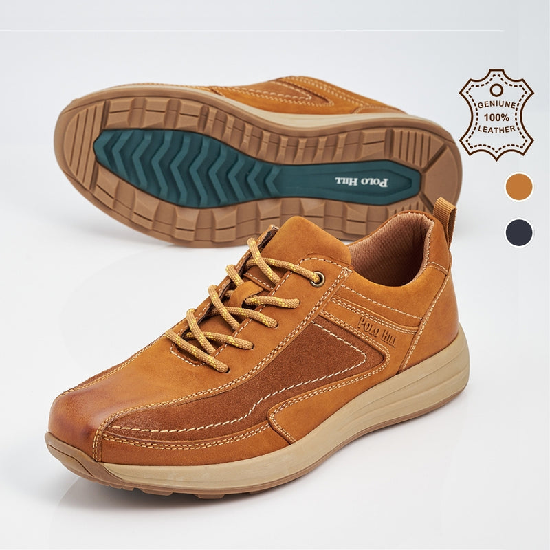 Load image into Gallery viewer, Men Genuine Leather Lace-Ups Shoes
