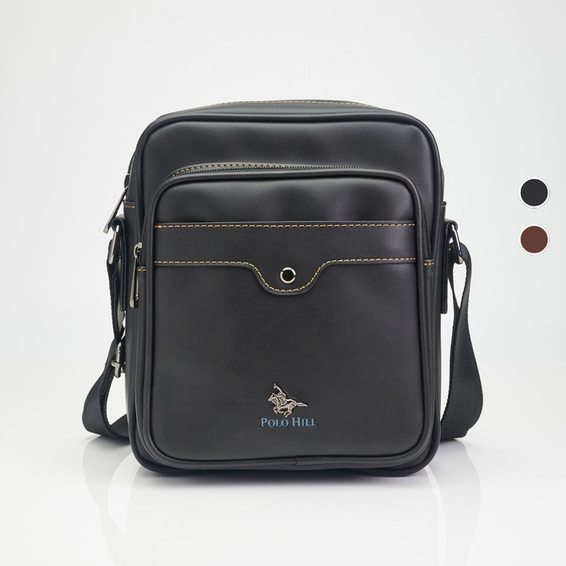 Load image into Gallery viewer, Faux Leather Crossbody Messenger Bag
