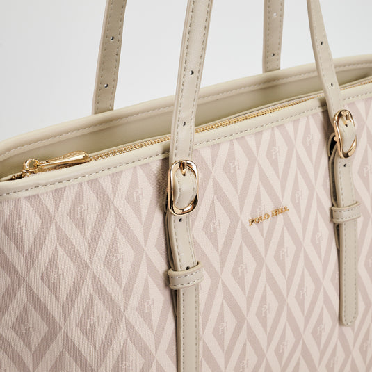 Ladies PHimond Monogram Shoulder Tote Bag