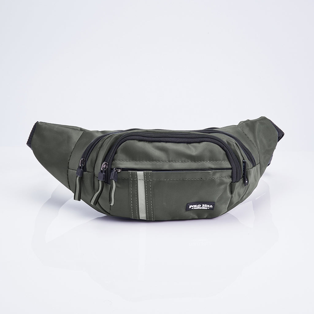 Men Water Resistant Nylon Fibre Waist Bag