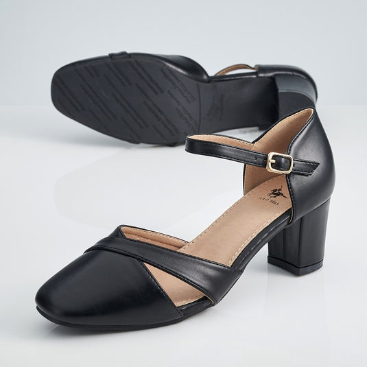 Ankle Strap Block Heels