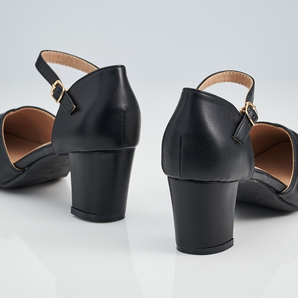 Ankle Strap Block Heels
