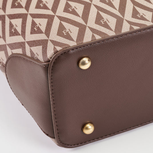 Ladies PHimond Monogram Shoulder Tote Bag