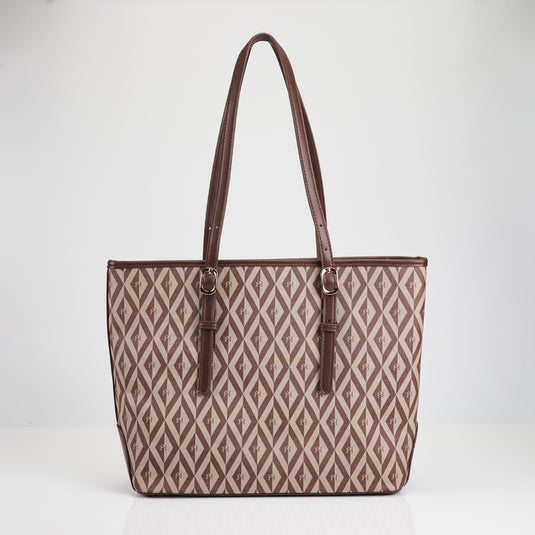 Ladies PHimond Monogram Shoulder Tote Bag